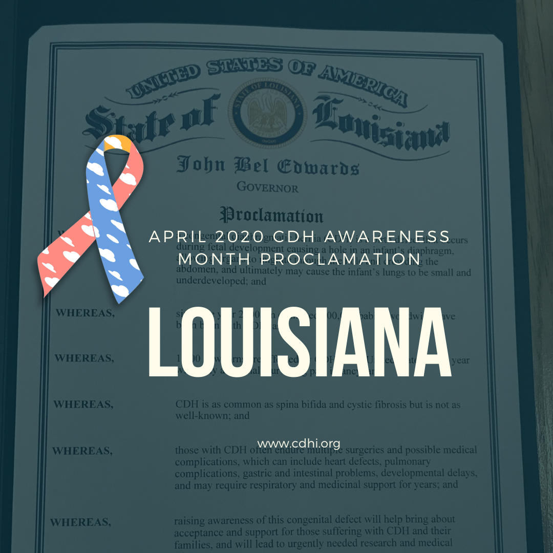 Tennessee Proclaims April CDH Awareness Month