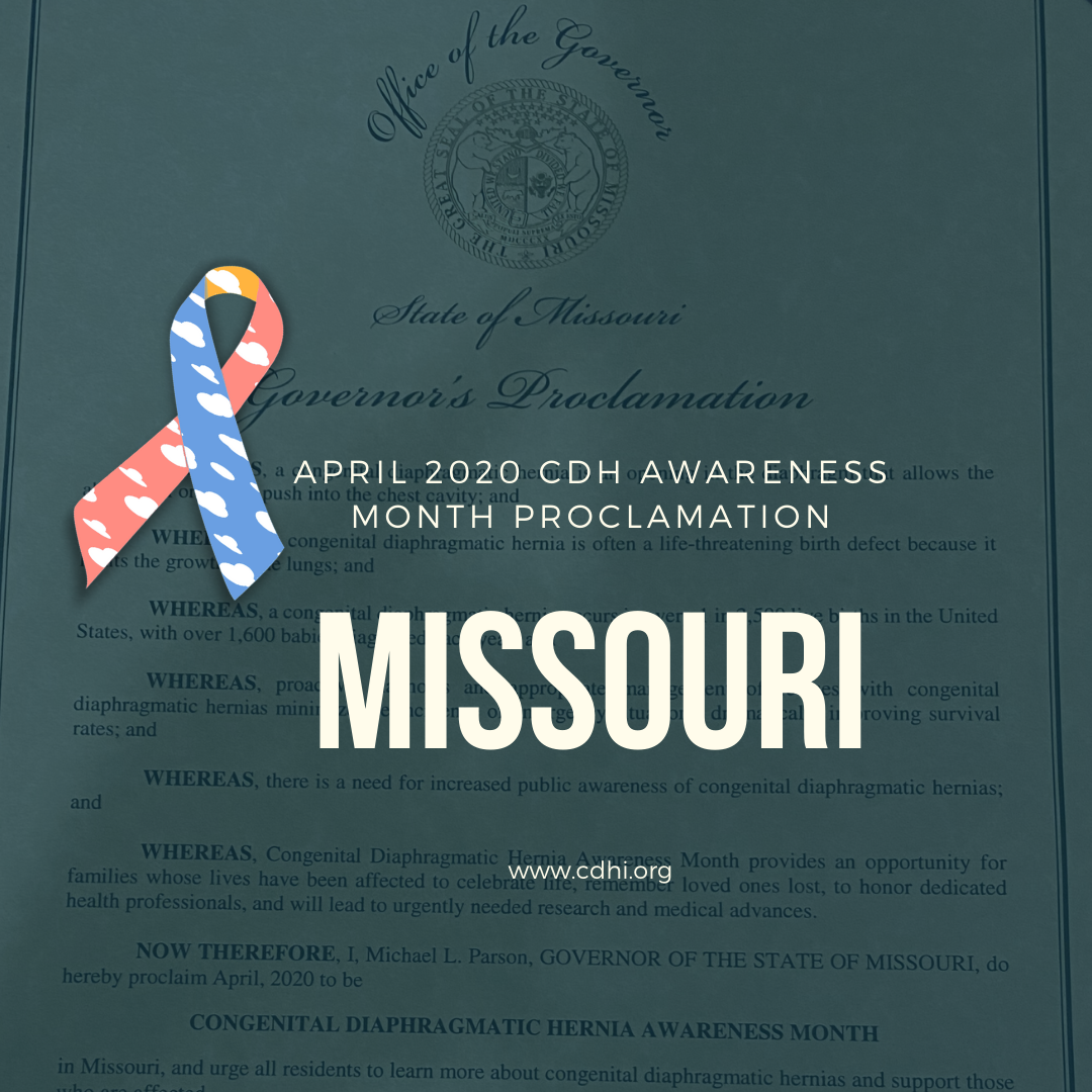 Connecticut Proclaims April CDH Awareness Month