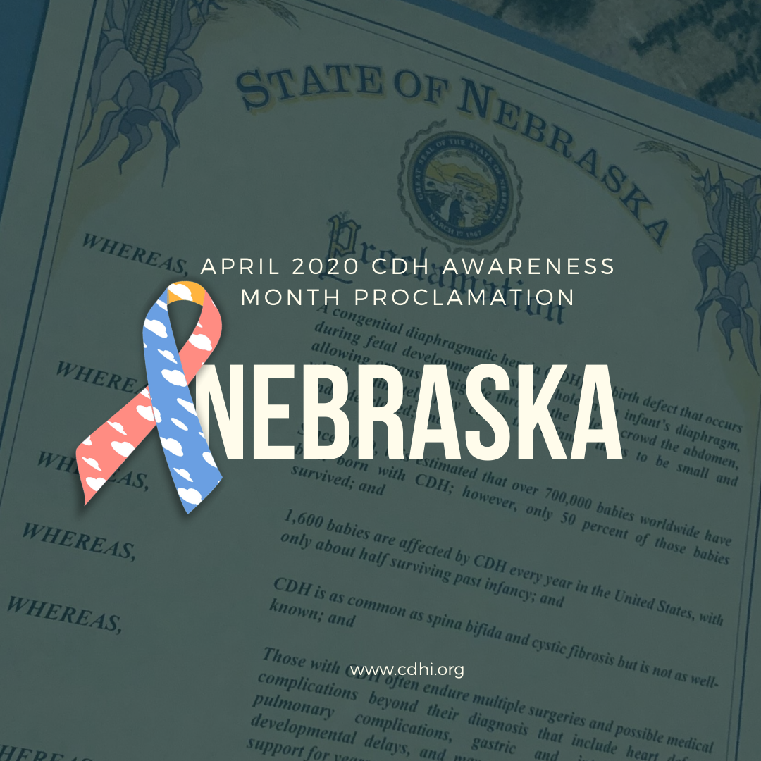 Iowa Proclaims April CDH Awareness Month