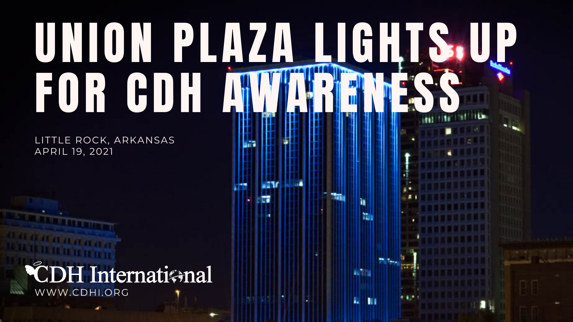 The Retirement Systems of Montgomery, Alabama Lights Up For CDH Awareness