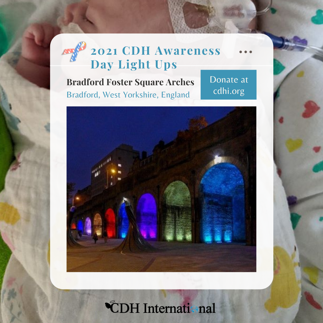 Bradford City Hall Lights Up for CDH Awareness