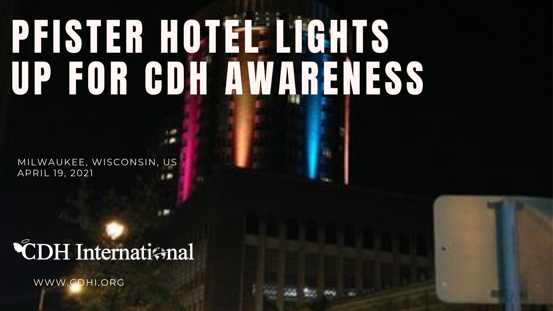 Telstra Tower Lights Up For CDH Awareness