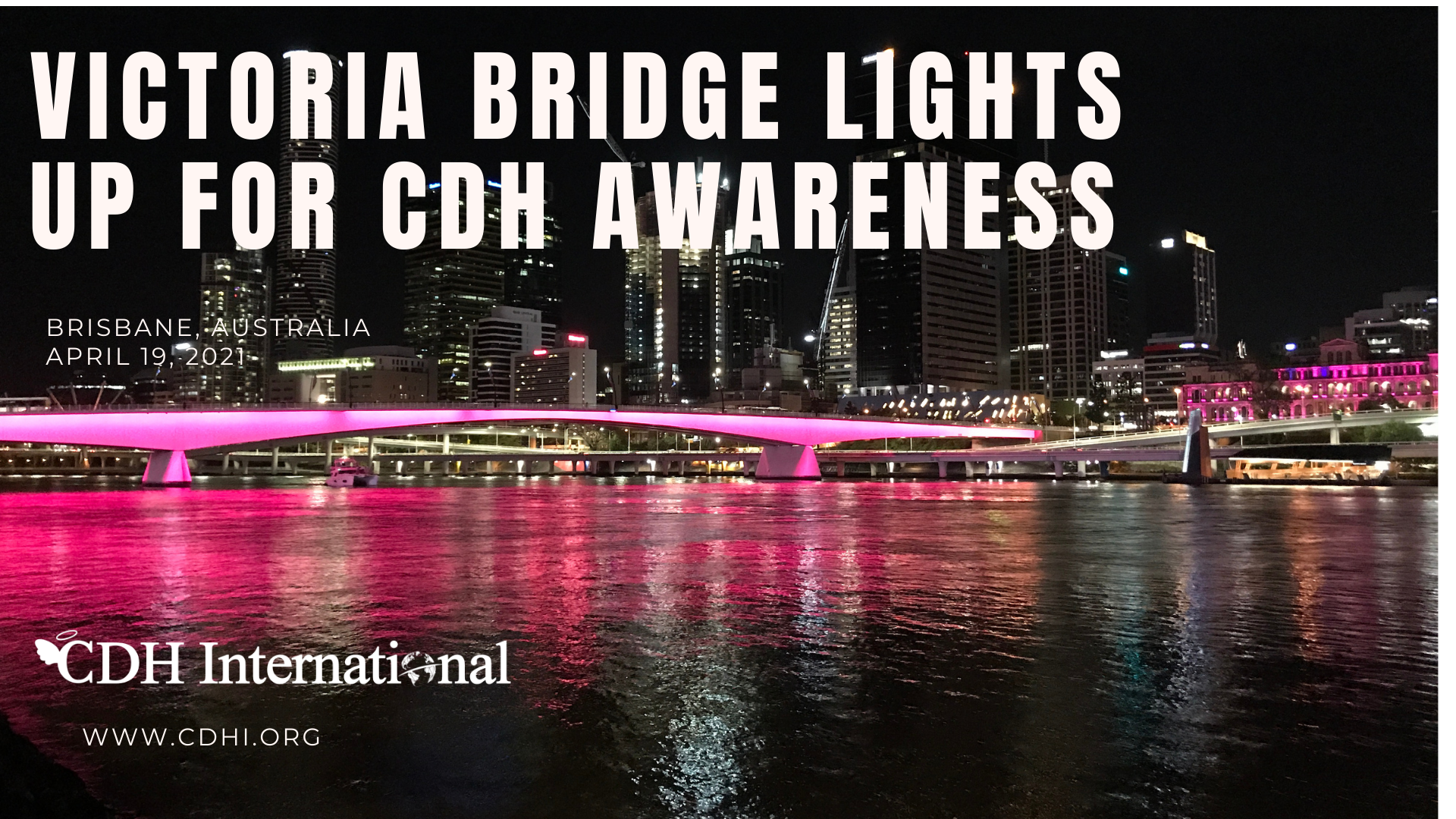 Bell Tower Lights Up For CDH Awareness
