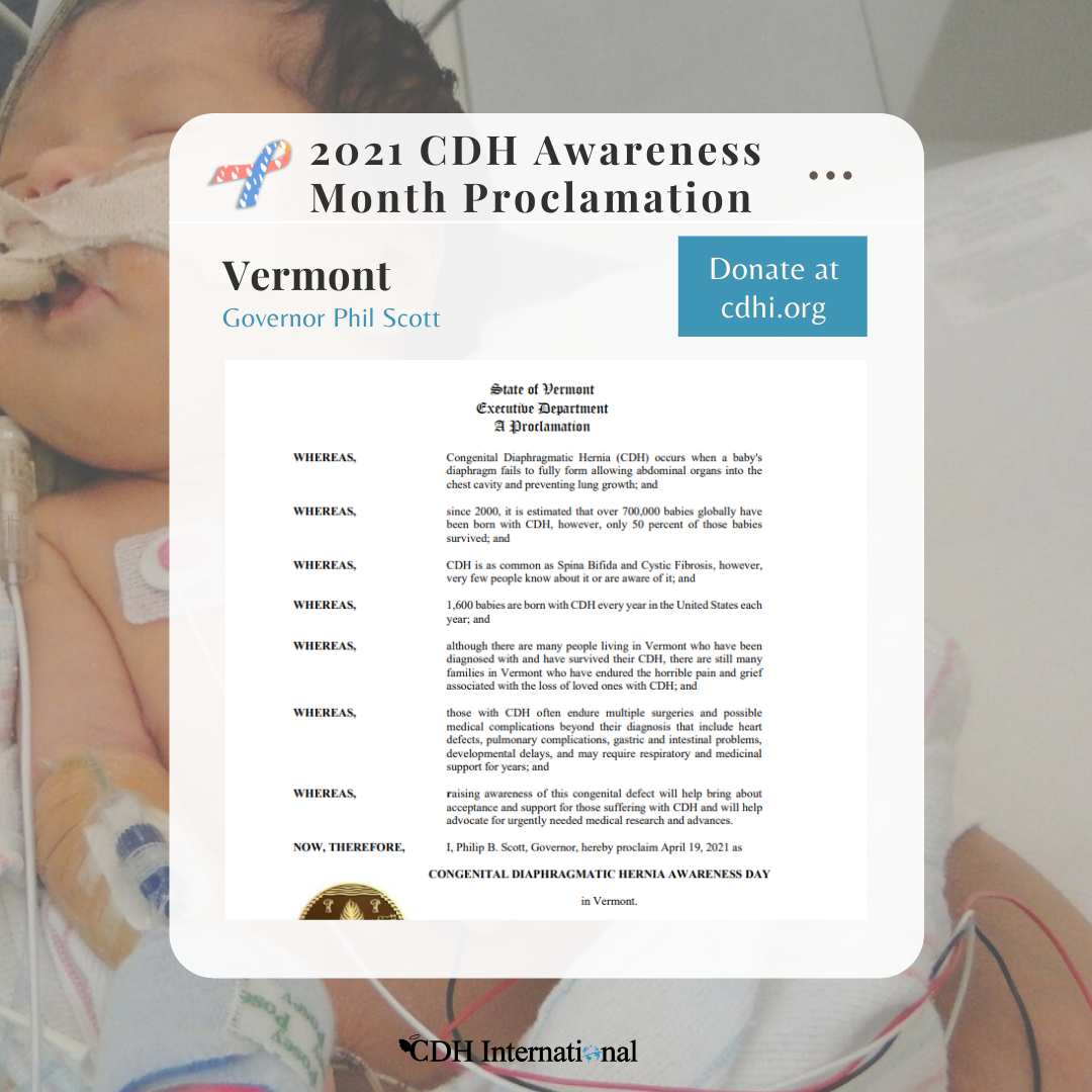 Arizona Proclaims April CDH Awareness Month