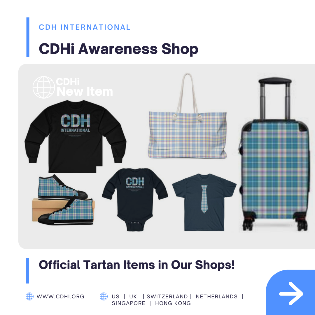 CDH Awareness Dress Tartan Tumbler – New Shop Item