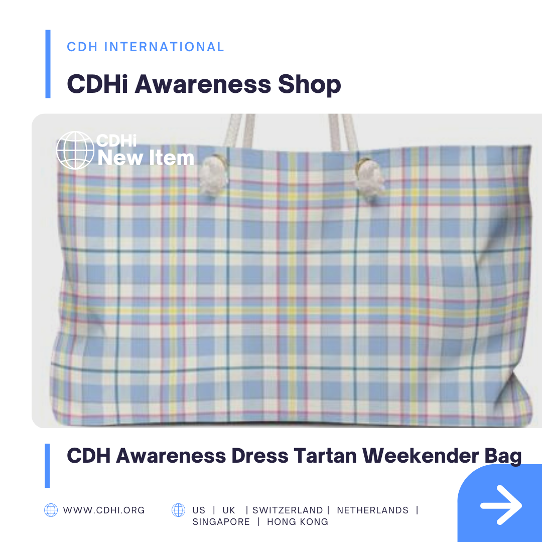 CDH Awareness Tartan Cabin Suitcase – NEW Shop Item