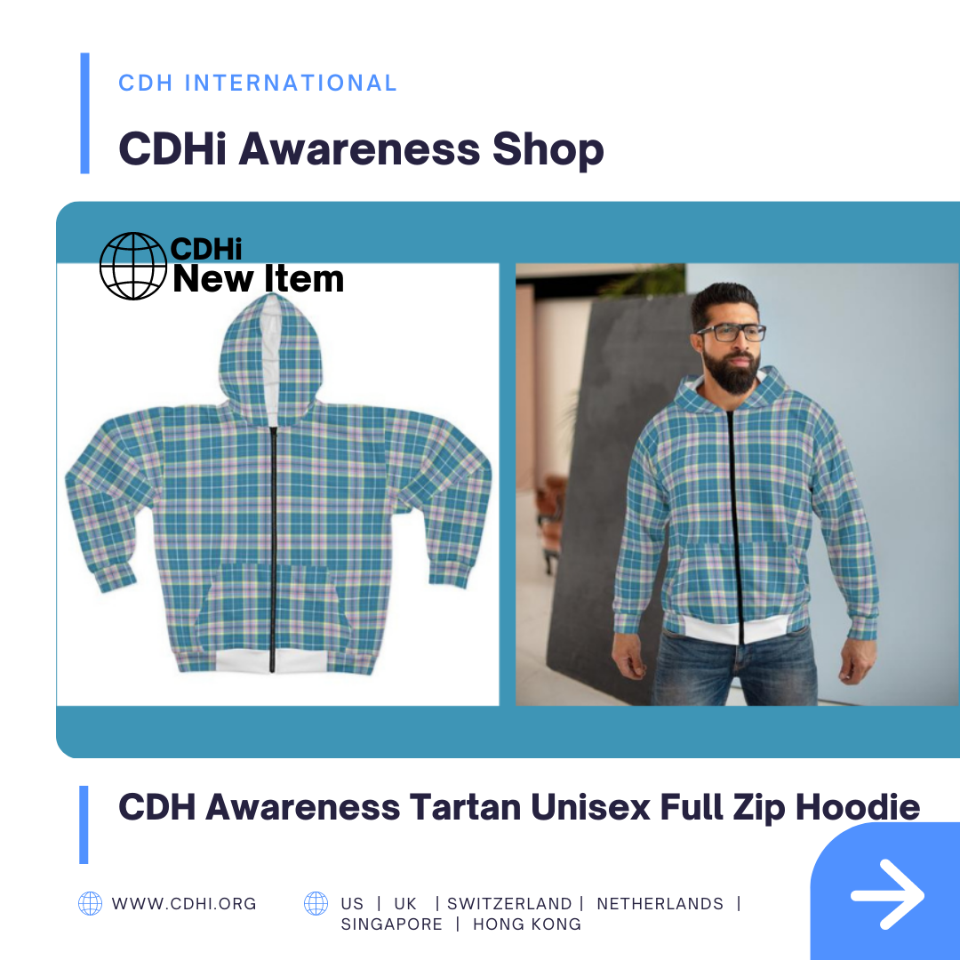 CDH Awareness Dress Tartan Full Zip Hoodie – NEW UK Shop Item