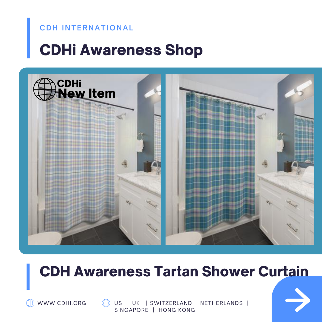 CDH Awareness Dress Tartan Bath Mat- NEW Shop Item
