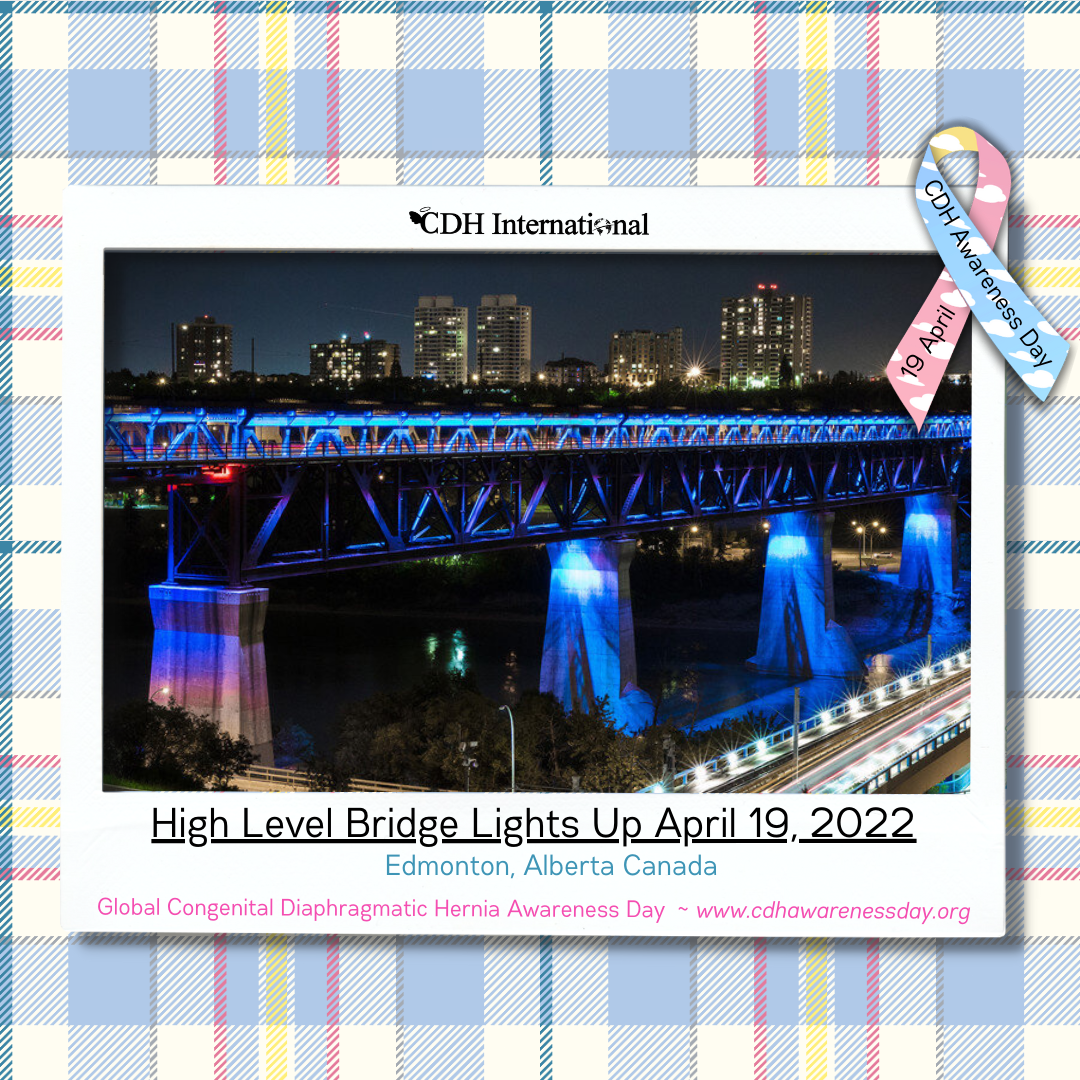 The Lethbridge City Hall Lights Up For CDH Awareness