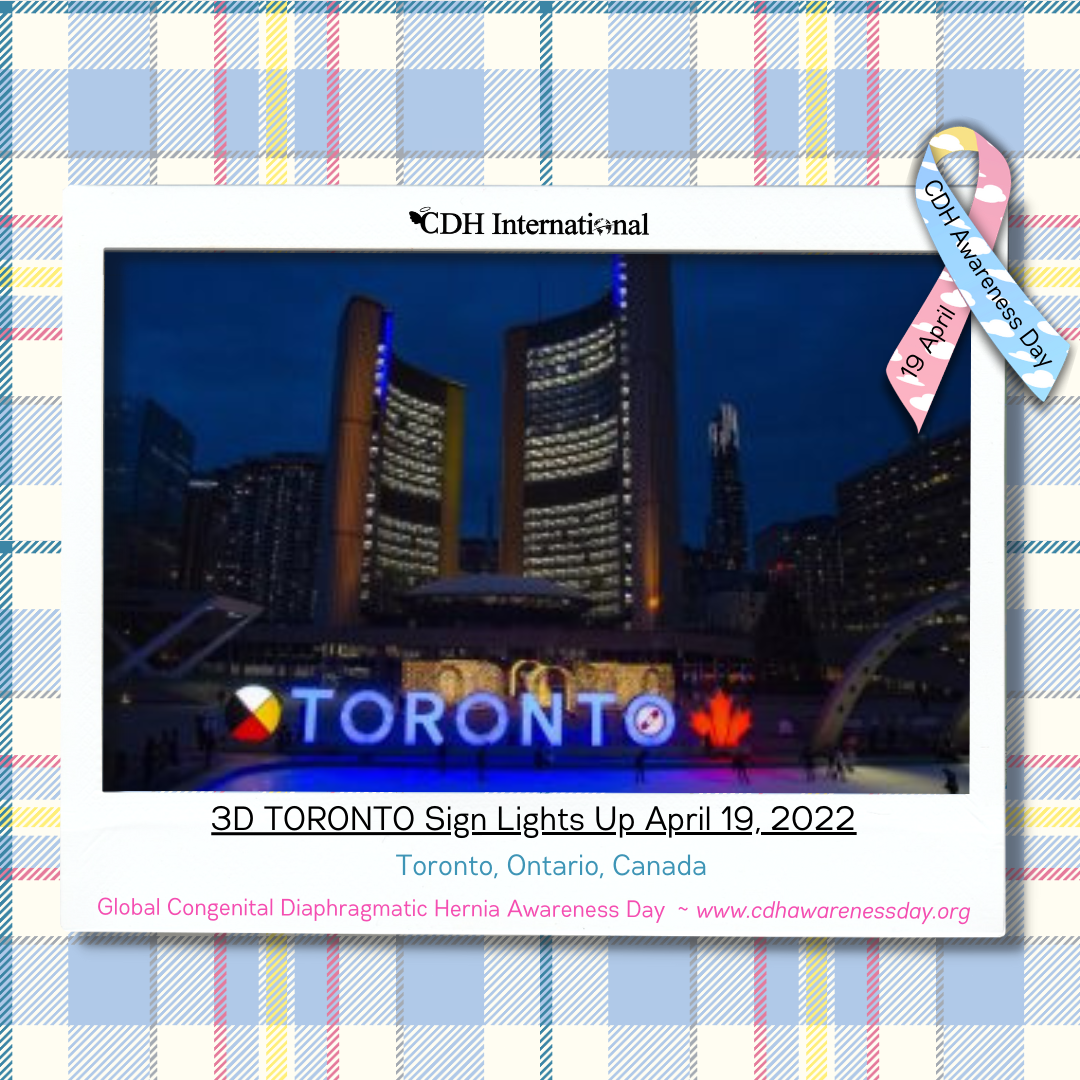 The CN Tower Lights Up For CDH Awareness