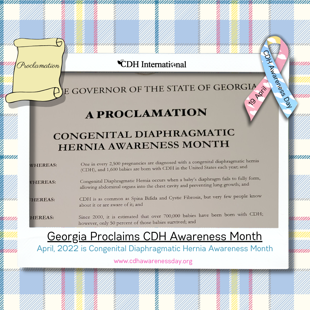 Mississippi Proclaims April CDH Awareness Month