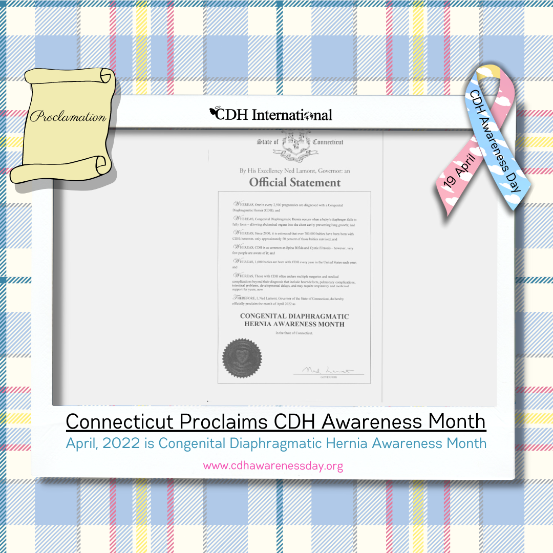 Ohio Proclaims April CDH Awareness Month