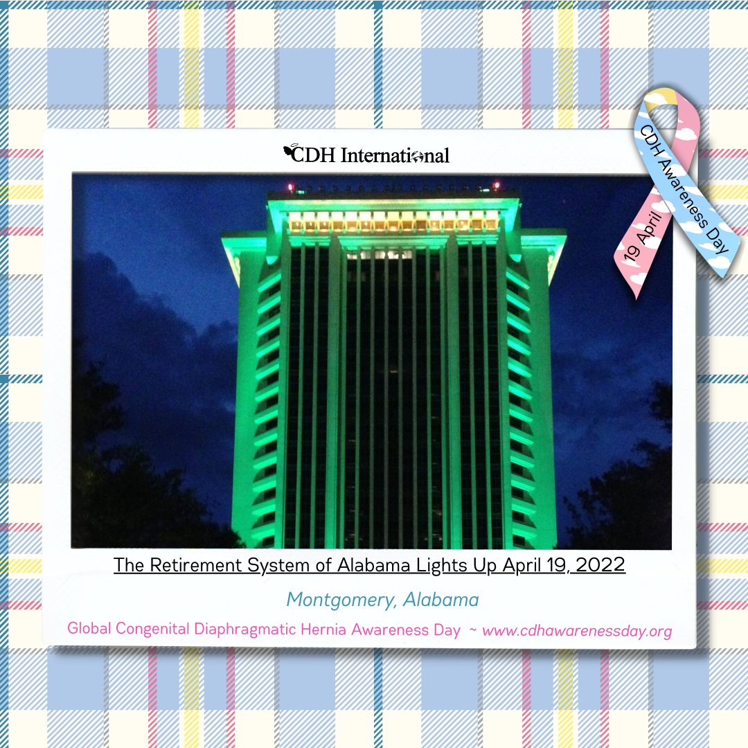 The Retirement System of Alabama, Mobile Lights Up For CDH Awareness