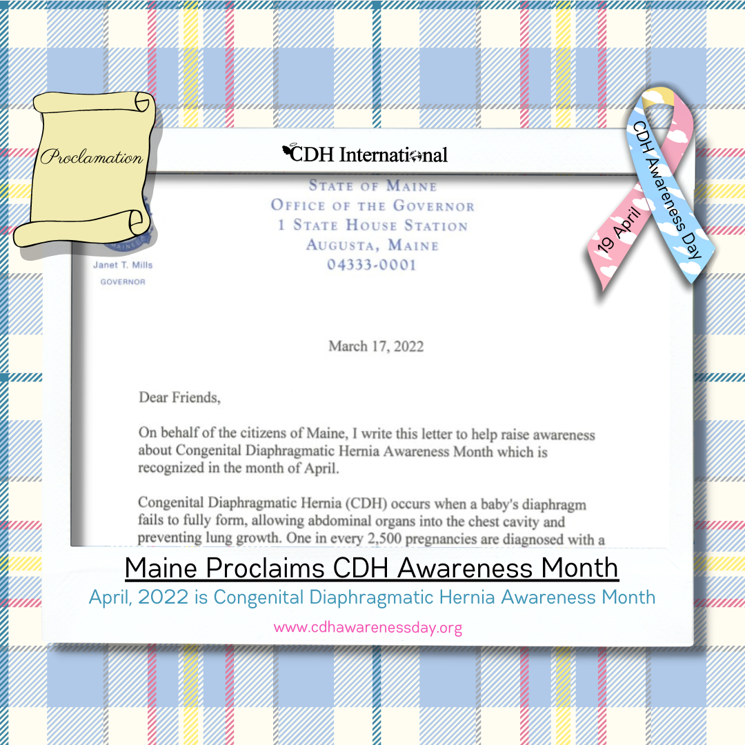 Montana Proclaims April CDH Awareness Month