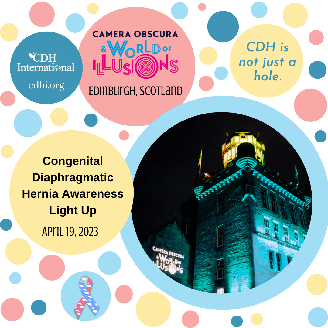 The Nottingham Council House Lights Up For CDH Awareness