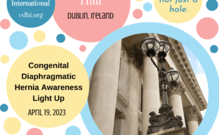 The Laois County Hall Lights Up For CDH Awareness