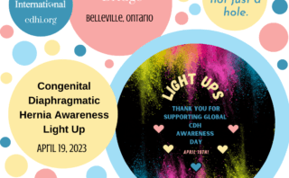 The Belleville Sign Lights Up For CDH Awareness