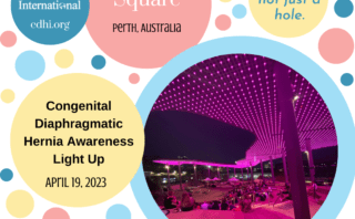 Toowoomba City Hall Annex Lights Up  For CDH Awareness