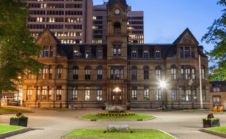 The Confederation Building Lights Up For CDH Awareness